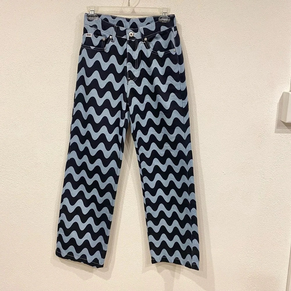 NWT The Ragged Priest Wavy Panel Jeans Size 26 - Picture 2 of 4
